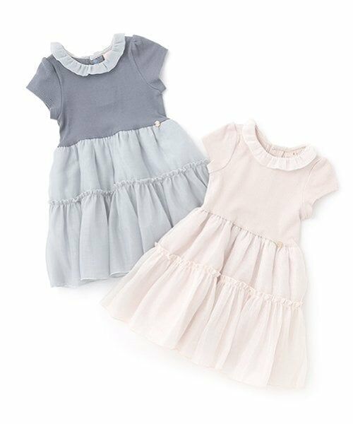 petit main / プティマイン ミニ丈・ひざ丈ワンピース | 【リンク】オーガンジーワンピース(キッズ) | 詳細11