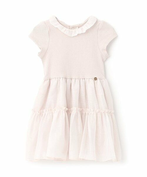 petit main / プティマイン ミニ丈・ひざ丈ワンピース | 【リンク】オーガンジーワンピース(キッズ) | 詳細2