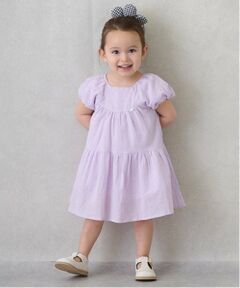 petit main / プティマイン ミニ丈・ひざ丈ワンピース | 【スマイル/速乾】袖バルーンワンピ