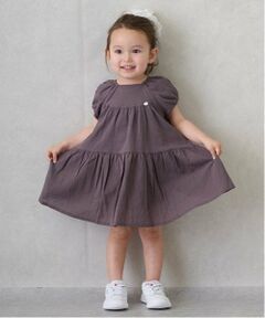 petit main / プティマイン ミニ丈・ひざ丈ワンピース | 【スマイル/速乾】袖バルーンワンピ