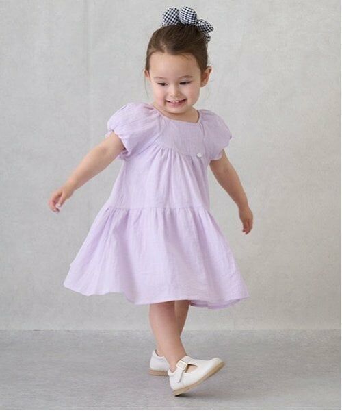 petit main / プティマイン ミニ丈・ひざ丈ワンピース | 【スマイル/速乾】袖バルーンワンピ | 詳細5