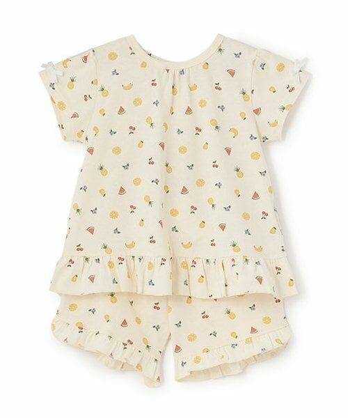 petit main / プティマイン ルームウェア | GIRLS半袖パジャマ（黄）