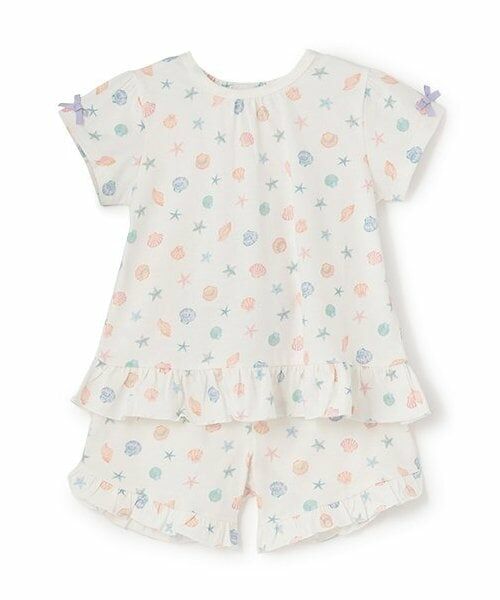 petit main / プティマイン ルームウェア | GIRLS半袖パジャマ（クリーム）