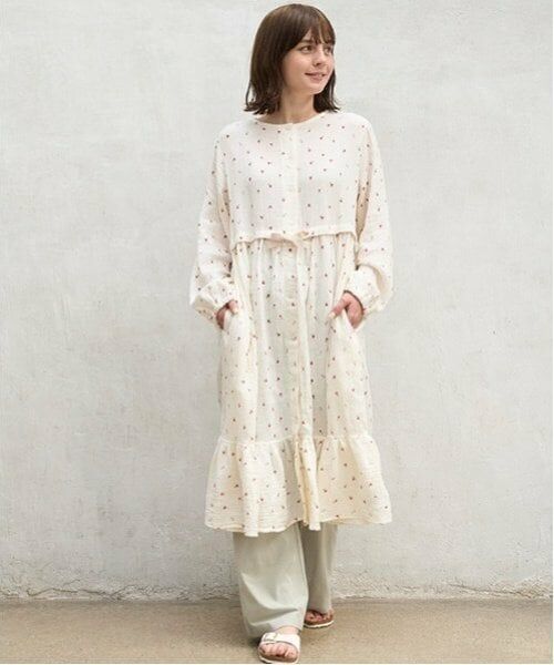 petit main / プティマイン ルームウェア | 【リンク】パフスリーブWガーゼパジャマ(キッズ) | 詳細3