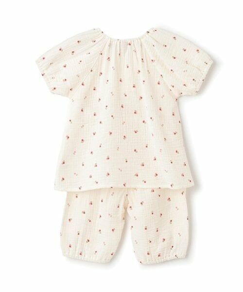 petit main / プティマイン ルームウェア | 【リンク】パフスリーブWガーゼパジャマ(キッズ) | 詳細4