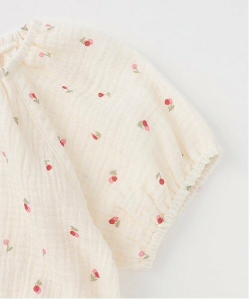 petit main / プティマイン ルームウェア | 【リンク】パフスリーブWガーゼパジャマ(キッズ) | 詳細7