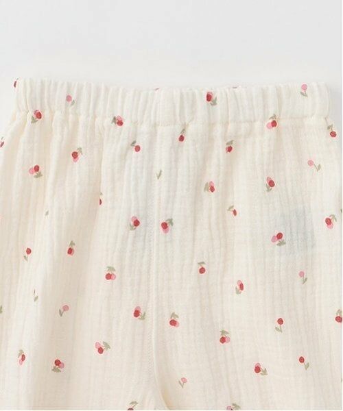 petit main / プティマイン ルームウェア | 【リンク】パフスリーブWガーゼパジャマ(キッズ) | 詳細9