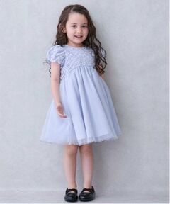 petit main / プティマイン ミニ丈・ひざ丈ワンピース | 【リンク】チュールレースワンピース(キッズ)