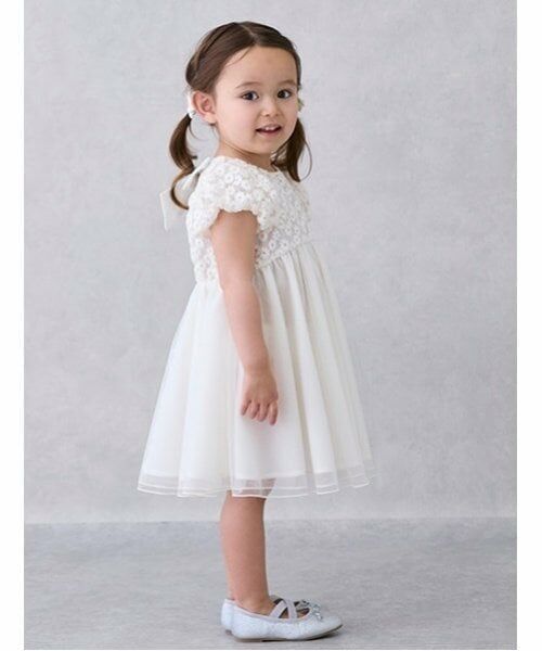 petit main / プティマイン ミニ丈・ひざ丈ワンピース | 【リンク】チュールレースワンピース(キッズ) | 詳細1