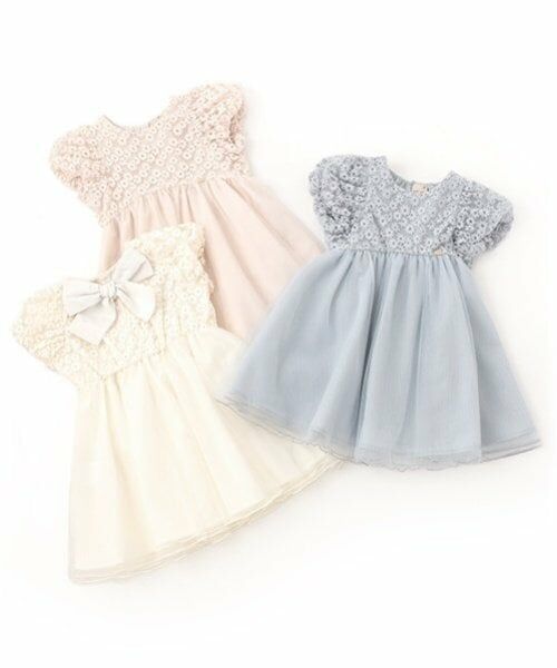 petit main / プティマイン ミニ丈・ひざ丈ワンピース | 【リンク】チュールレースワンピース(キッズ) | 詳細14