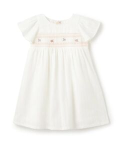 petit main / プティマイン ミニ丈・ひざ丈ワンピース | 【リンク】スモッキングワンピース(キッズ)