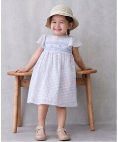 petit main / プティマイン ミニ丈・ひざ丈ワンピース | 【リンク】スモッキングワンピース(キッズ)