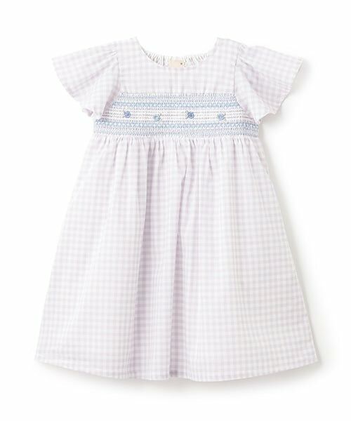 petit main / プティマイン ミニ丈・ひざ丈ワンピース | 【リンク】スモッキングワンピース(キッズ) | 詳細12