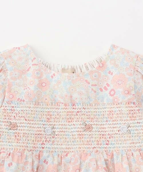 petit main / プティマイン ミニ丈・ひざ丈ワンピース | 【リンク】スモッキングワンピース(キッズ) | 詳細4
