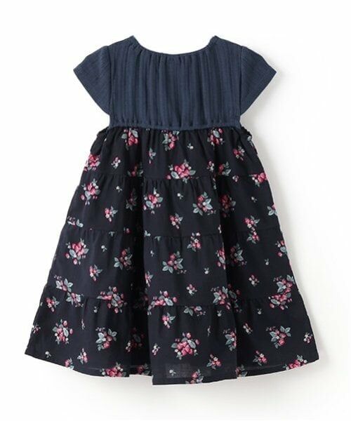 petit main / プティマイン ミニ丈・ひざ丈ワンピース | 【リンク】いちご柄ドッキングワンピース(キッズ) | 詳細2