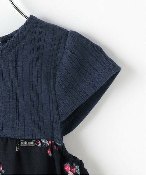 petit main / プティマイン ミニ丈・ひざ丈ワンピース | 【リンク】いちご柄ドッキングワンピース(キッズ) | 詳細4