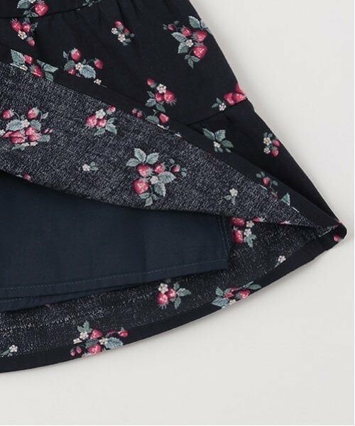 petit main / プティマイン ミニ丈・ひざ丈ワンピース | 【リンク】いちご柄ドッキングワンピース(キッズ) | 詳細7