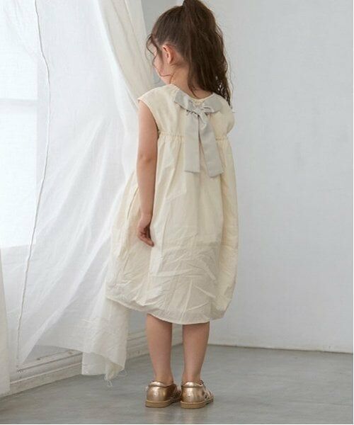 petit main / プティマイン ミニ丈・ひざ丈ワンピース | 【リンク】ドッキングバルーンワンピース(キッズ) | 詳細1
