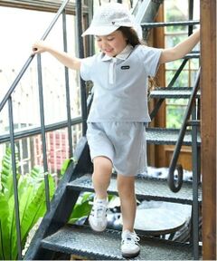 petit main / プティマイン ミニ丈・ひざ丈ワンピース | 【リンク/接触冷感】ポロセットアップ