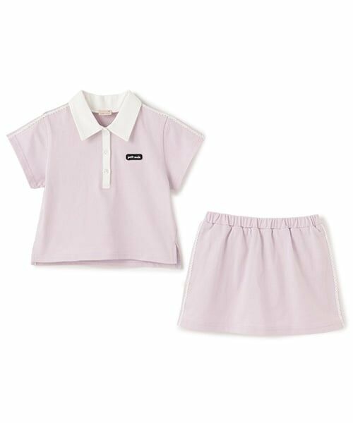 petit main / プティマイン ミニ丈・ひざ丈ワンピース | 【リンク/接触冷感】ポロセットアップ | 詳細6