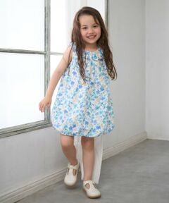 petit main / プティマイン ミニ丈・ひざ丈ワンピース | 花柄バルーンワンピース