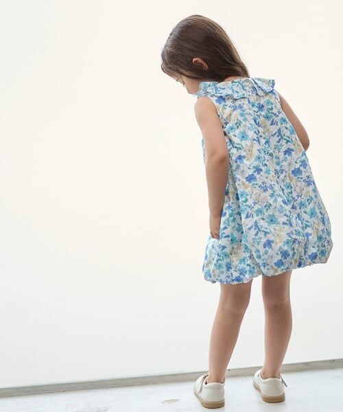 petit main / プティマイン ミニ丈・ひざ丈ワンピース | 花柄バルーンワンピース | 詳細2