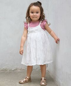 petit main / プティマイン ミニ丈・ひざ丈ワンピース | 【リンク】ジャガードキャミワンピセット