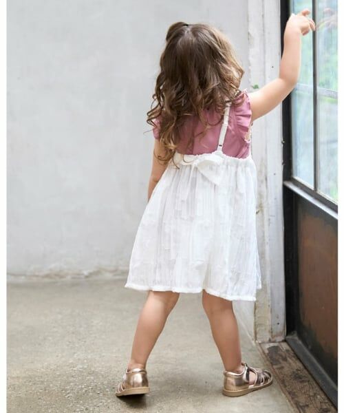 petit main / プティマイン ミニ丈・ひざ丈ワンピース | 【リンク】ジャガードキャミワンピセット | 詳細1