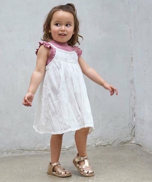 petit main / プティマイン ミニ丈・ひざ丈ワンピース | 【リンク】ジャガードキャミワンピセット | 詳細2