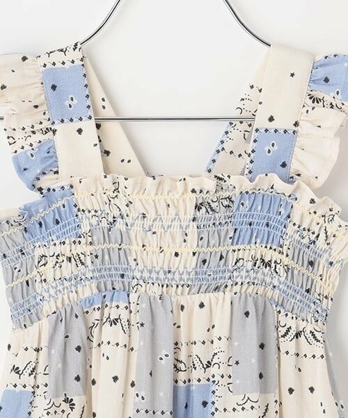 petit main / プティマイン ミニ丈・ひざ丈ワンピース | 【リンク】総柄シャーリングワンピース(キッズ) | 詳細11