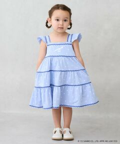 petit main / プティマイン ミニ丈・ひざ丈ワンピース | 【サンリオキャラクターズ】カットティアードワンピース