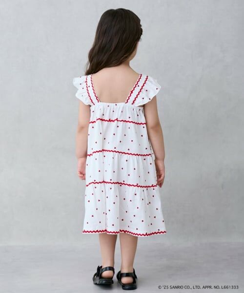 petit main / プティマイン ミニ丈・ひざ丈ワンピース | 【サンリオキャラクターズ】カットティアードワンピース | 詳細1