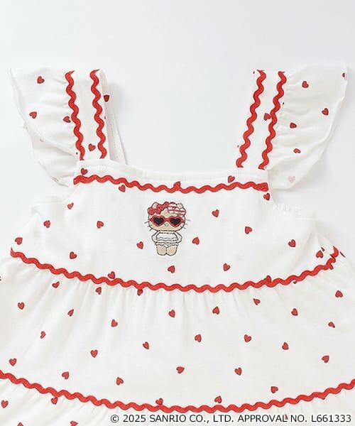 petit main / プティマイン ミニ丈・ひざ丈ワンピース | 【サンリオキャラクターズ】カットティアードワンピース | 詳細13