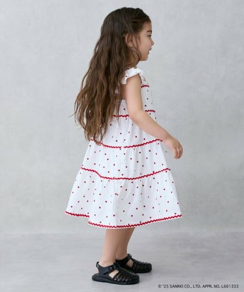 petit main / プティマイン ミニ丈・ひざ丈ワンピース | 【サンリオキャラクターズ】カットティアードワンピース | 詳細2
