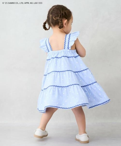 petit main / プティマイン ミニ丈・ひざ丈ワンピース | 【サンリオキャラクターズ】カットティアードワンピース | 詳細4