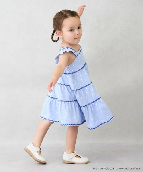petit main / プティマイン ミニ丈・ひざ丈ワンピース | 【サンリオキャラクターズ】カットティアードワンピース | 詳細5