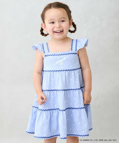 petit main / プティマイン ミニ丈・ひざ丈ワンピース | 【サンリオキャラクターズ】カットティアードワンピース | 詳細6