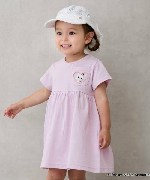 petit main / プティマイン ミニ丈・ひざ丈ワンピース | 【ギャビー】ポケットカットワンピース | 詳細5