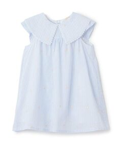 petit main / プティマイン ミニ丈・ひざ丈ワンピース | 【リンク】衿ハート刺しゅうワンピース(キッズ)