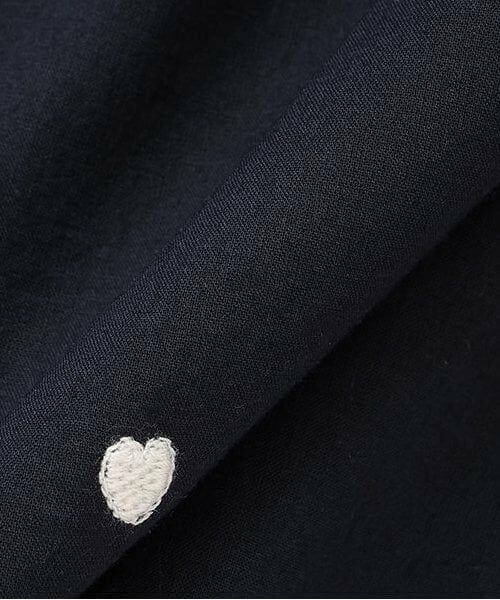 petit main / プティマイン ミニ丈・ひざ丈ワンピース | 【リンク】衿ハート刺しゅうワンピース(キッズ) | 詳細8