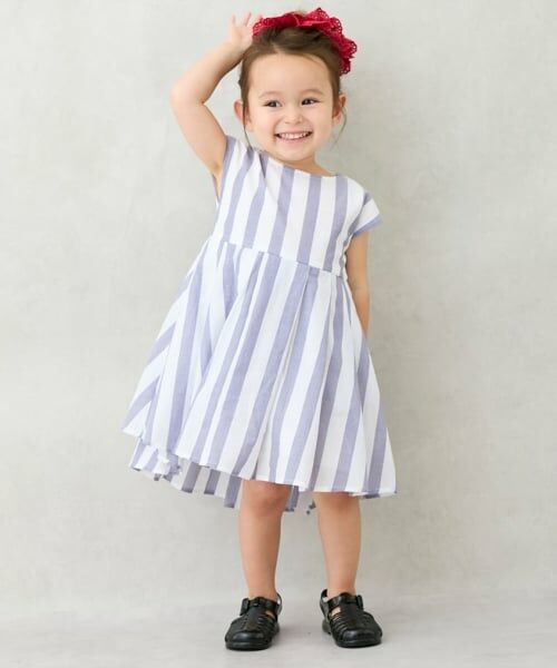 petit main / プティマイン ミニ丈・ひざ丈ワンピース | 【リンク】アソートフレアワンピース(キッズ) | 詳細3