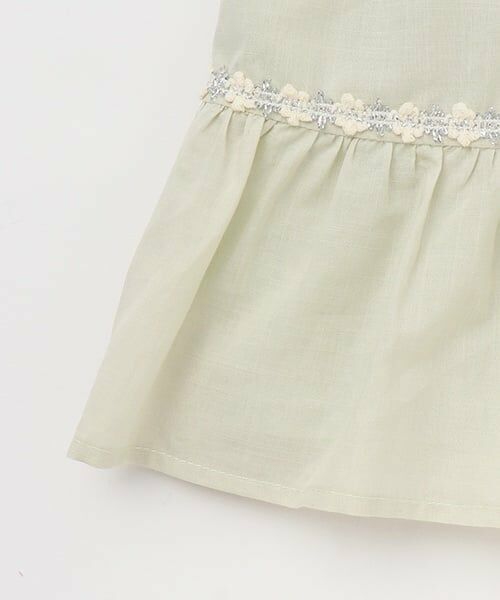 petit main / プティマイン ミニ丈・ひざ丈ワンピース | シャーリングティアードワンピース | 詳細12