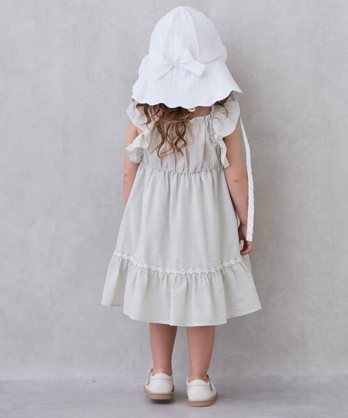 petit main / プティマイン ミニ丈・ひざ丈ワンピース | シャーリングティアードワンピース | 詳細4