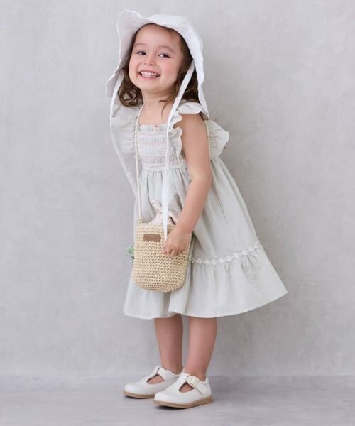 petit main / プティマイン ミニ丈・ひざ丈ワンピース | シャーリングティアードワンピース | 詳細5