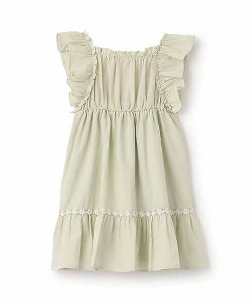 petit main / プティマイン ミニ丈・ひざ丈ワンピース | シャーリングティアードワンピース | 詳細8