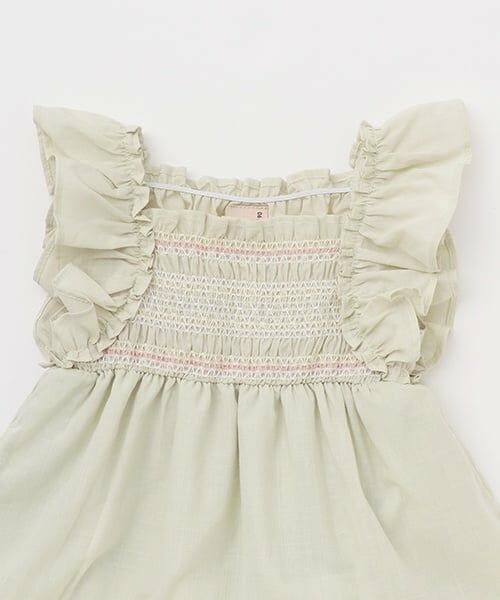 petit main / プティマイン ミニ丈・ひざ丈ワンピース | シャーリングティアードワンピース | 詳細9