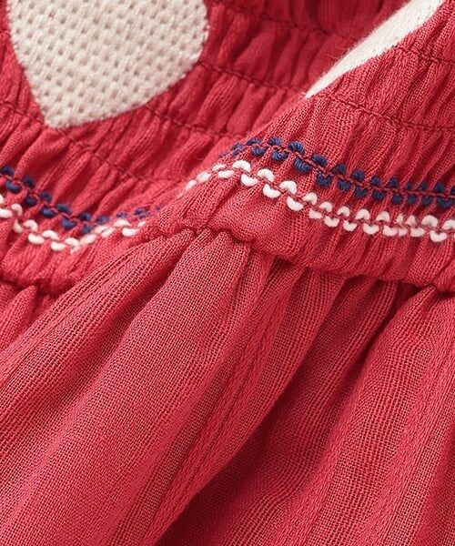 petit main / プティマイン ミニ丈・ひざ丈ワンピース | ハートスモッキングワンピース | 詳細14