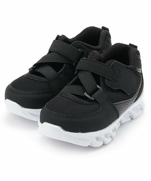 petit main / プティマイン スニーカー | ぴかぴかフラッシュシューズ（黒）