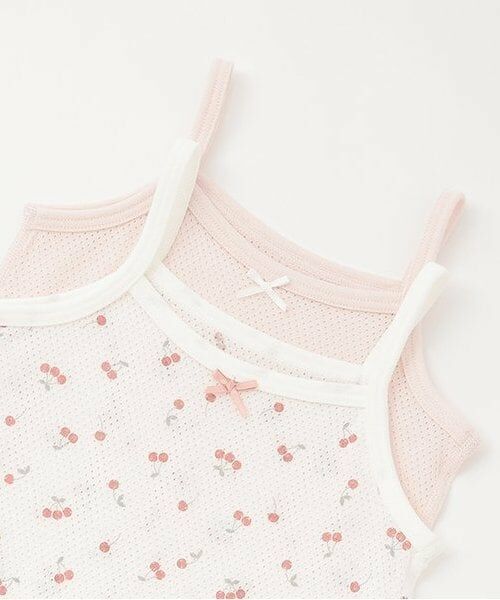 petit main / プティマイン その他インナー・ルームウェア | 【弱酸性】メッシュキャミ肌着2P | 詳細2