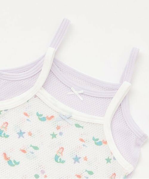 petit main / プティマイン その他インナー・ルームウェア | 【弱酸性】メッシュキャミ肌着2P | 詳細3